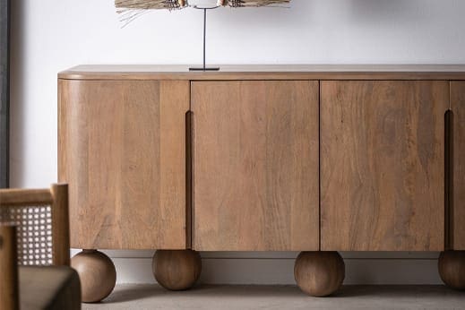 deco meuble buffet bois massif