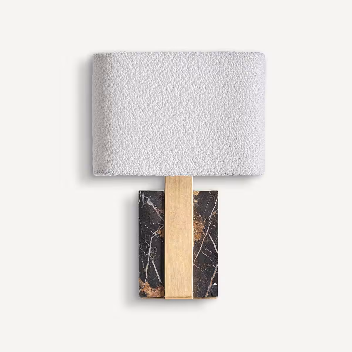 Applique murale marbre foncé et blanc