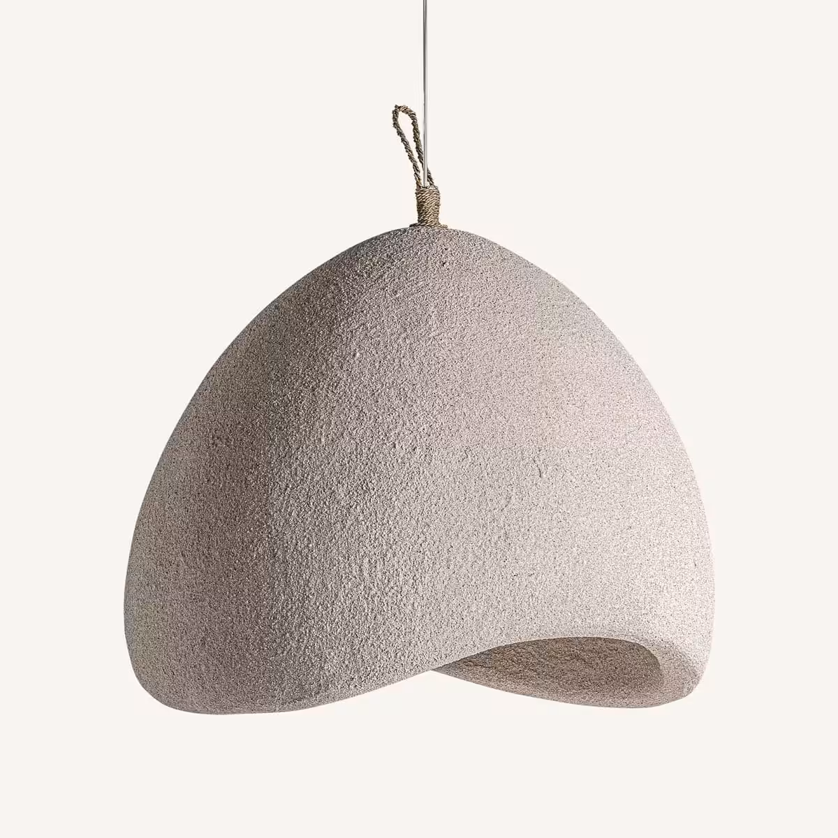 Luminaire 40 cm en sable et résine