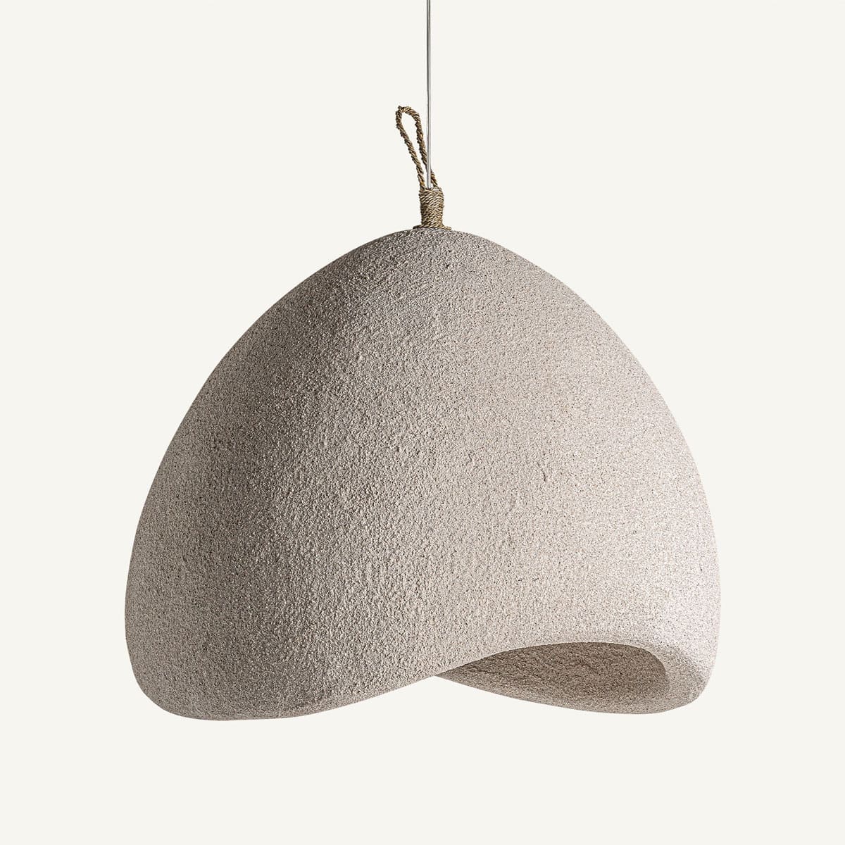 Luminaire 40 cm en sable et résine