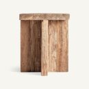 Table basse de jardin carrée en bois massif 40 cm
