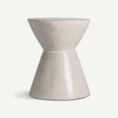 Table basse sablier en ciment gris