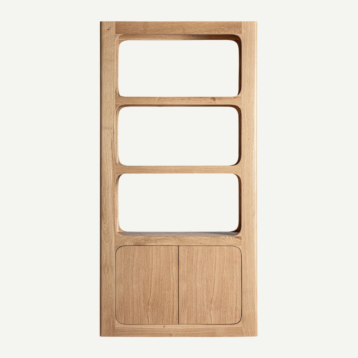 grande bibliothèque en chêne massif