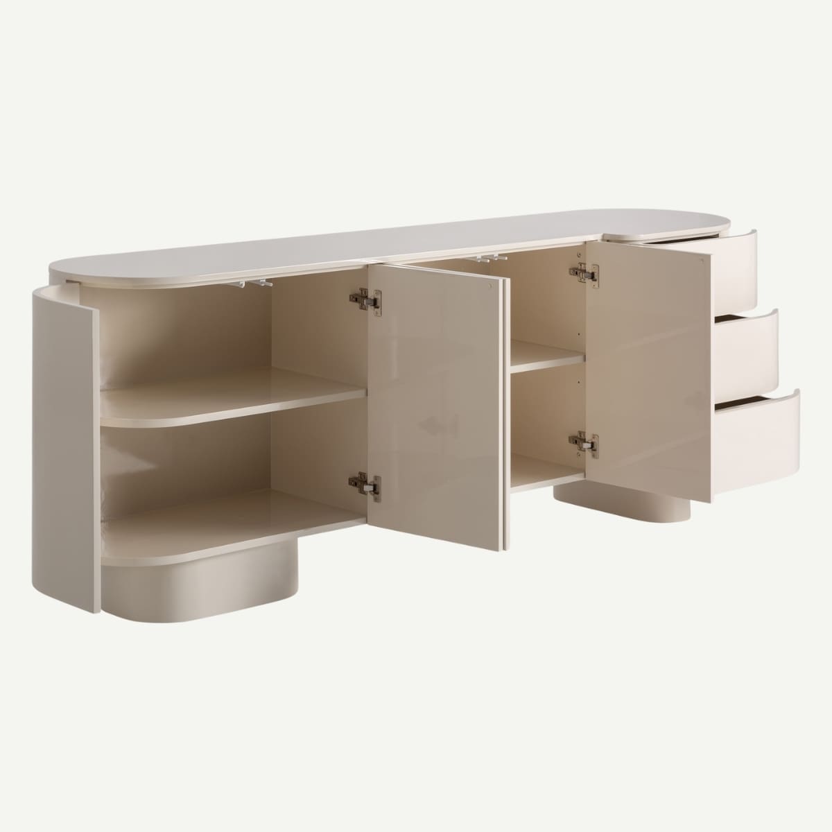 buffet haut de gamme 4 portes 3 tiroirs