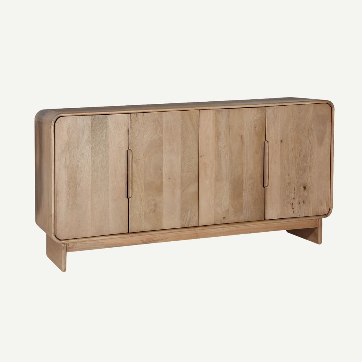 buffet 160 cm en bois naturel