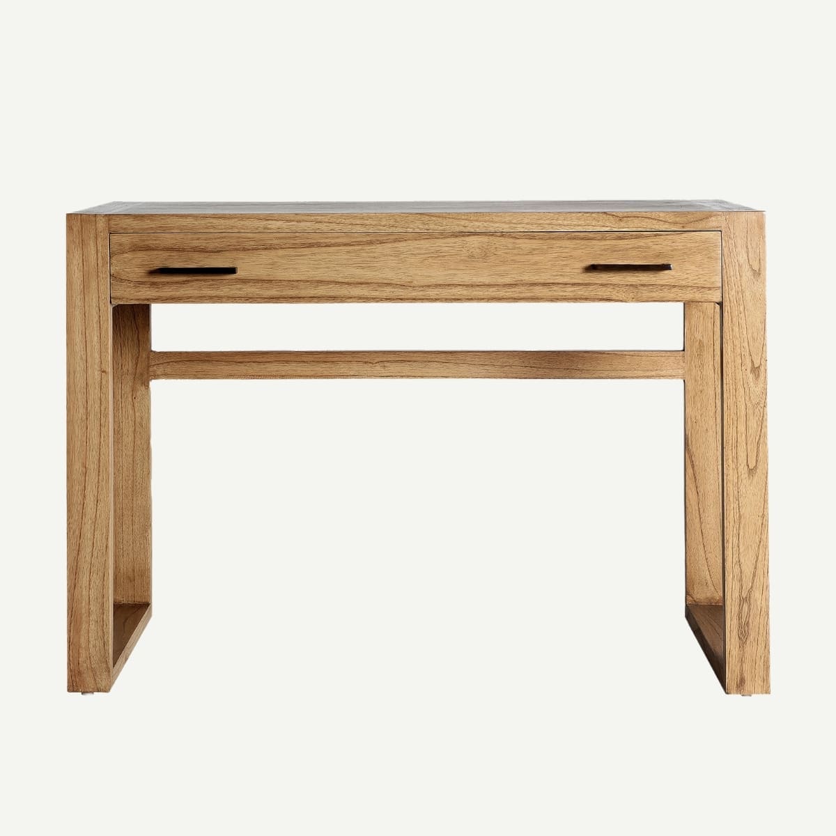 bureau en bois avec rangement discret