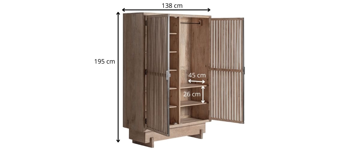 dimensions de l'armoire