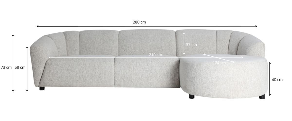 dimensions du canapé