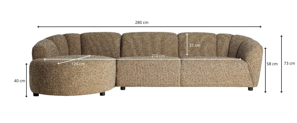 dimensions du canapé