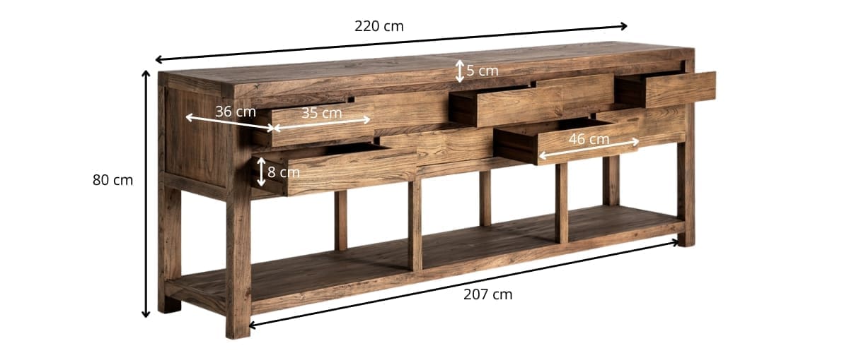 dimensions détaillées console