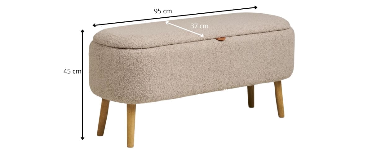 dimensions banquette couloir