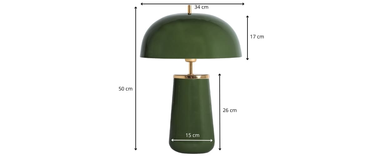 lampe rétro dimensions