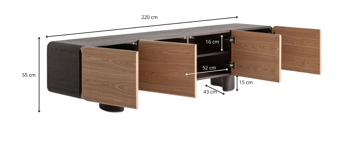 dimensions meuble tv
