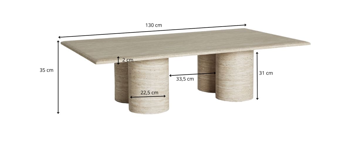 dimensions de la table basse