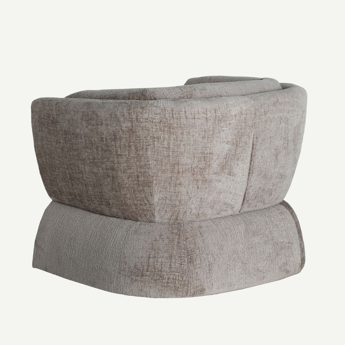 fauteuil design couleur marron chiné