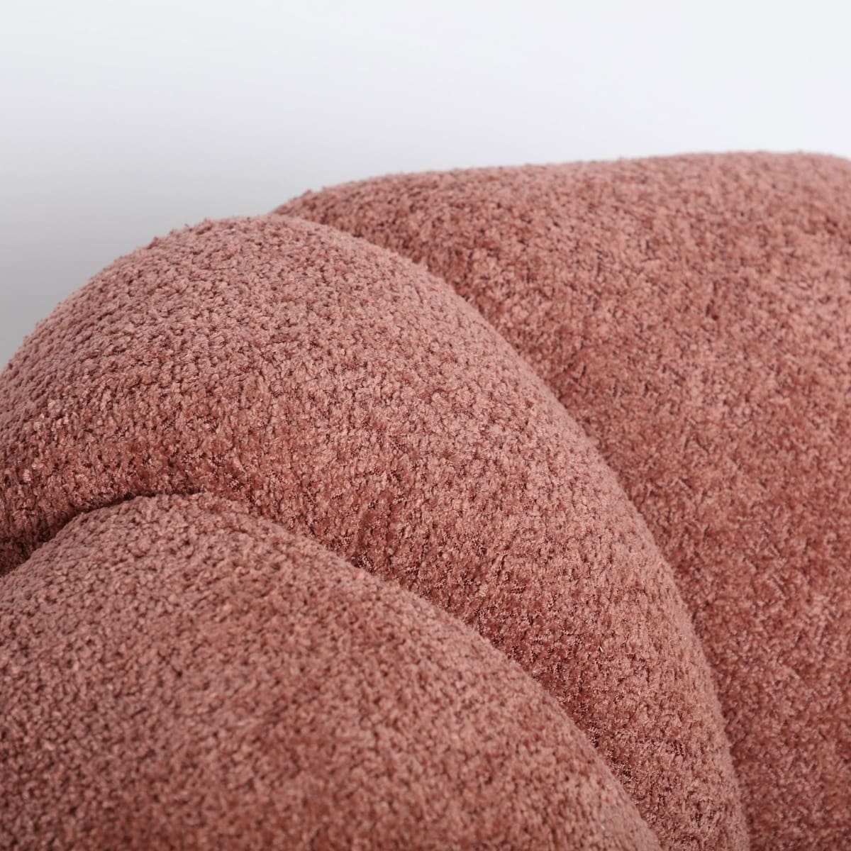 Fauteuil coquillage rotatif terracotta TANIA – Image 6