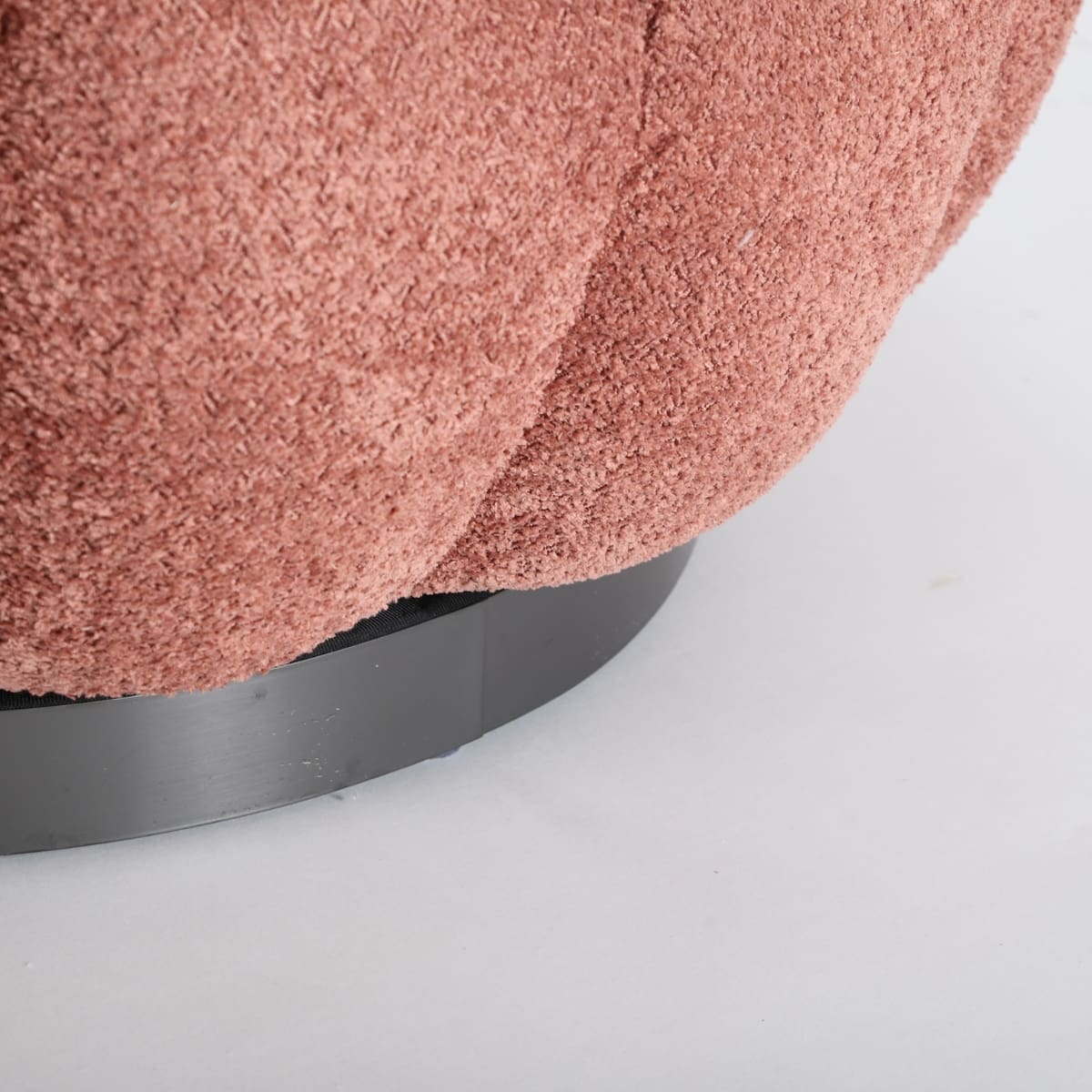 Fauteuil coquillage rotatif terracotta TANIA – Image 5