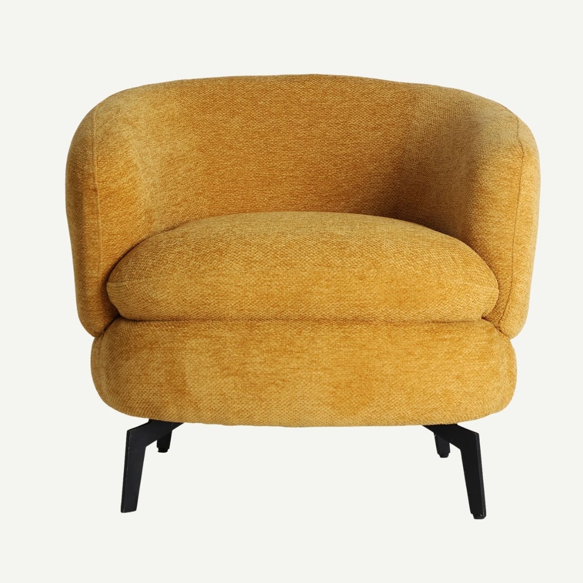 Fauteuil jaune moderne LUCAS