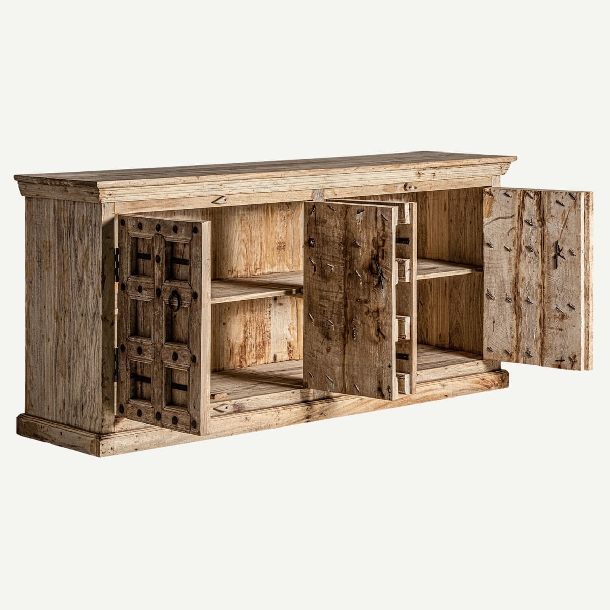 buffet 4 portes en bois robuste