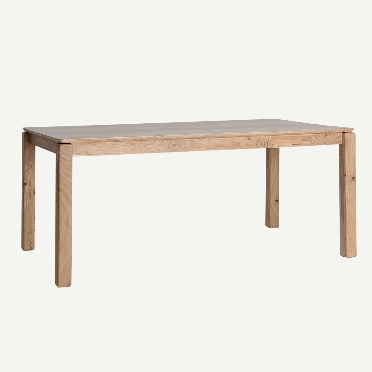 table en bois d'acacia naturel