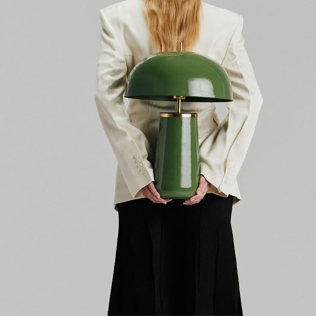 lampe rétro verte foncée