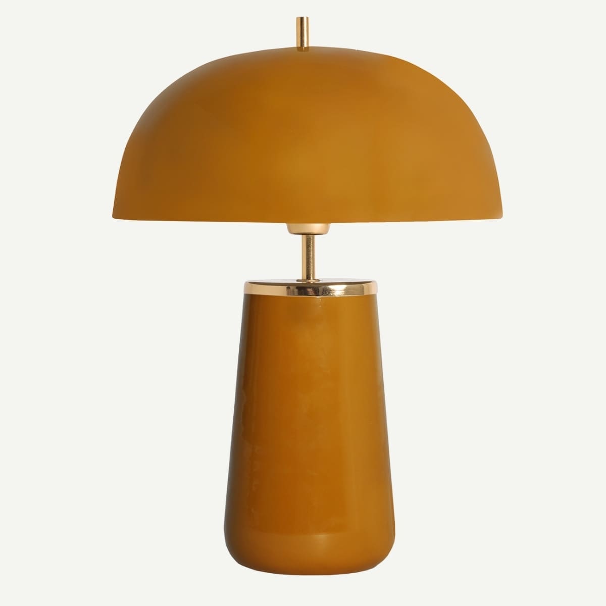 lampe rétro couleur moutarde