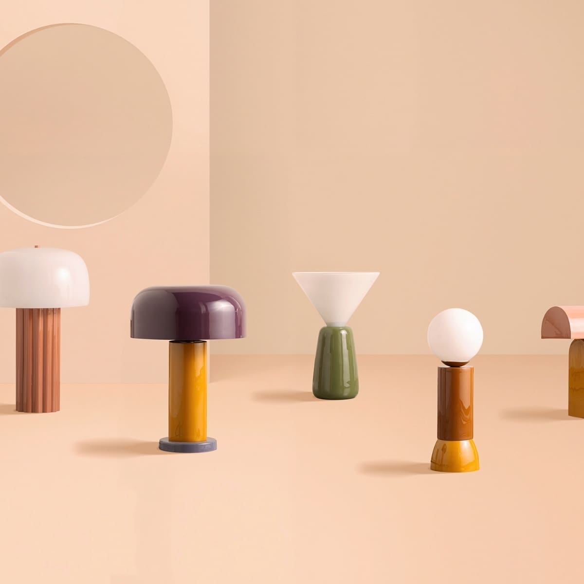 lampes rétro moderne année 70