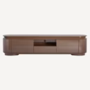 Meuble TV marron laqué brillant