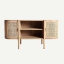 petit meuble tv en rotin