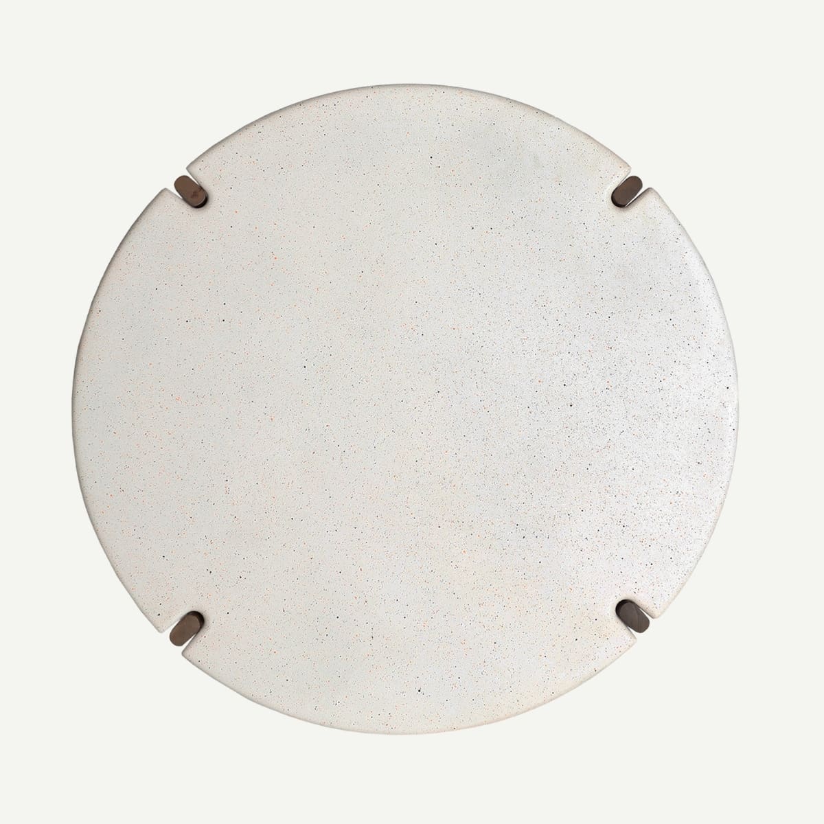 Table basse 80 cm manguier et blanc moucheté SAM – Image 3