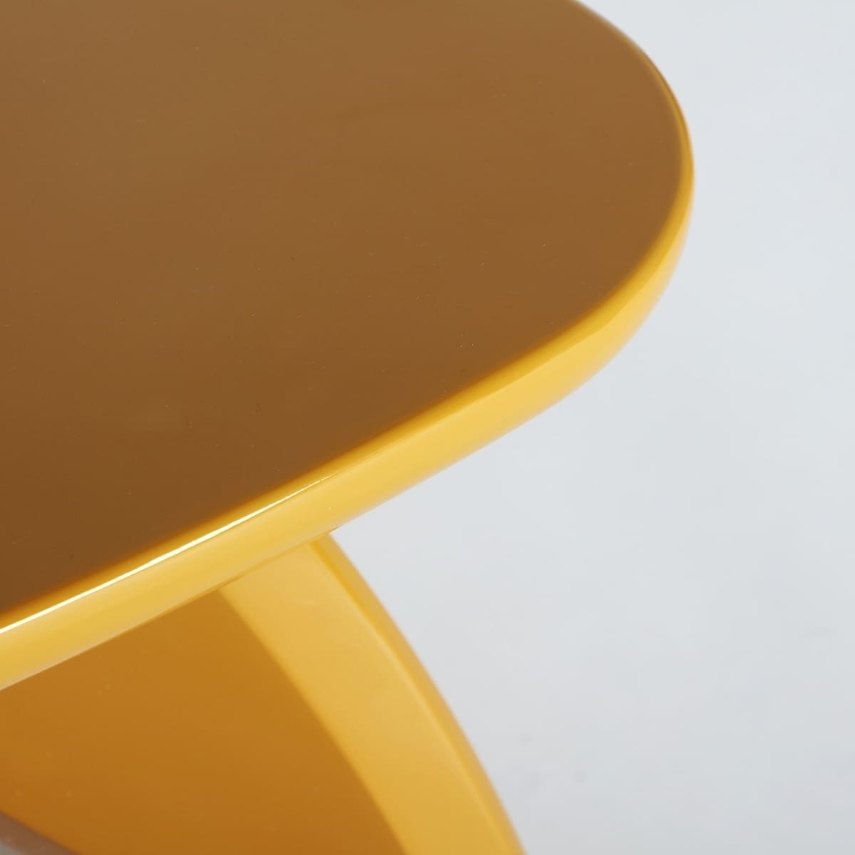 plateau laquƩ jaune moutarde