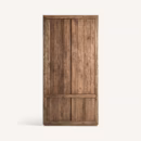 Armoire en bois massif haute de 220 cm avec penderie