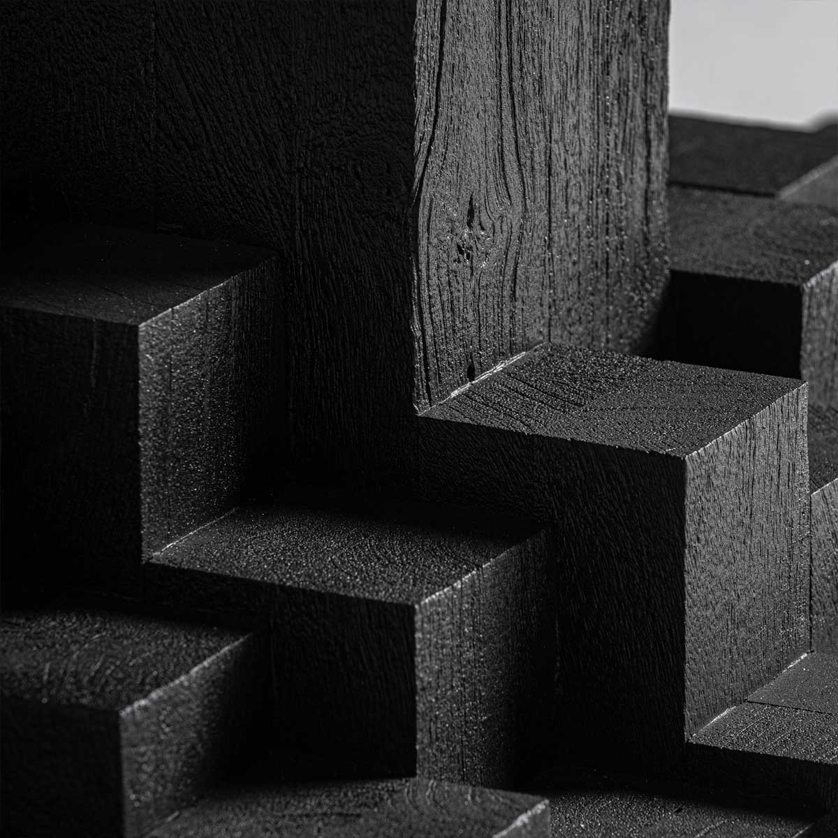 Table à manger sculpturale en bois de manguier noir 250 cm NALA – Image 6