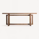 Console en bois d'orme massif de 200 cm