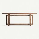 Console en bois d'orme massif de 200 cm