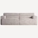 canapé 210 cm 3 places tissu chenille