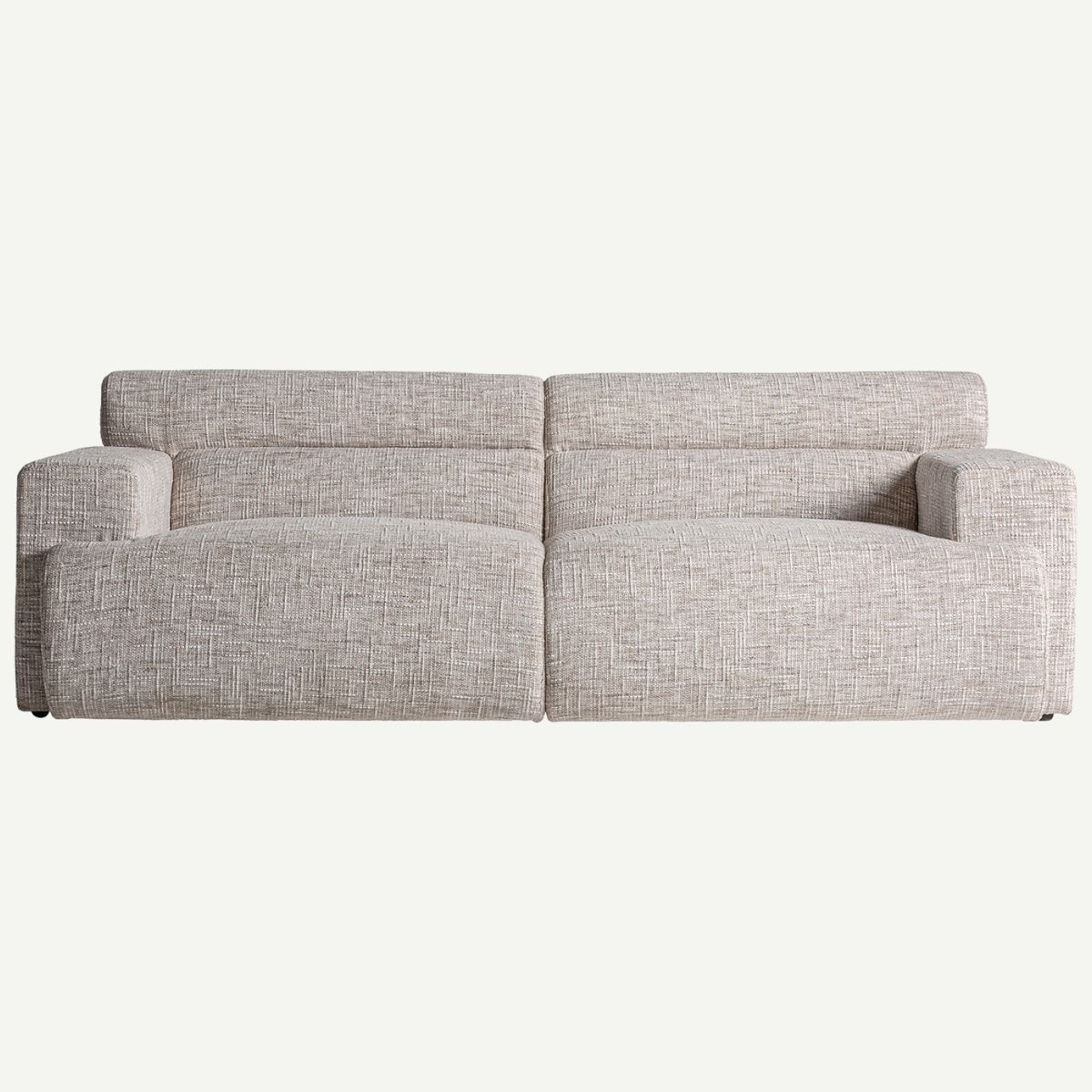 canapé 210 cm 3 places tissu chenille