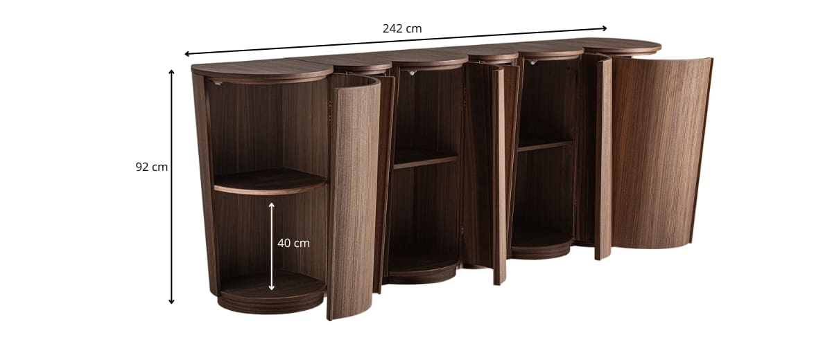 dimensions du buffet design