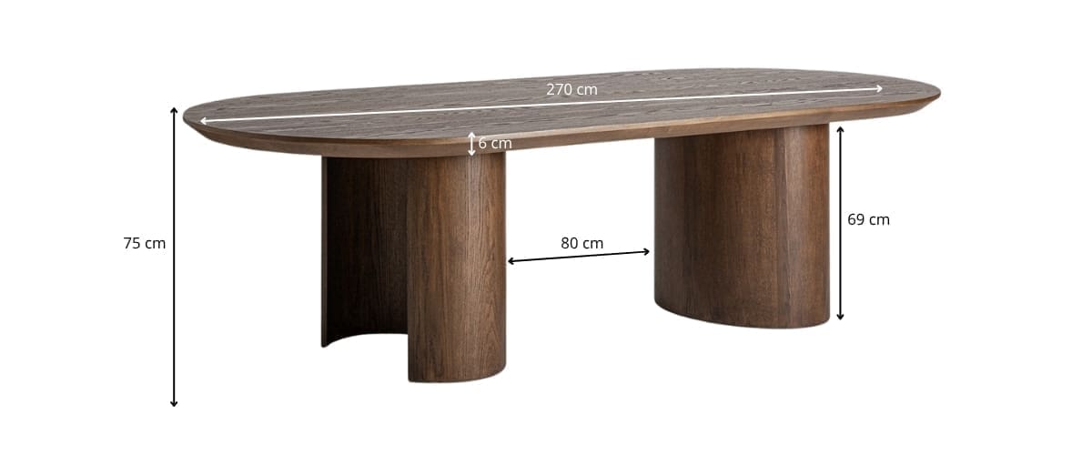 dimensions de la table de repas