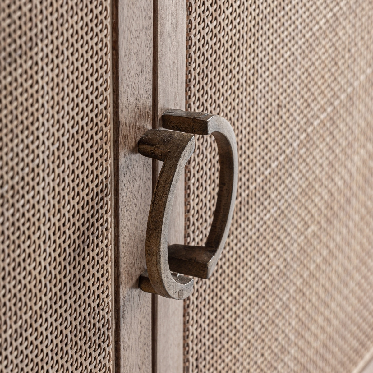 Buffet manguier et rotin 220 cm ANAIS – Image 5