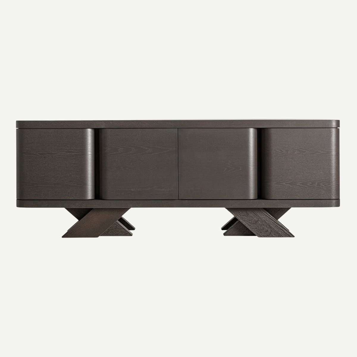 buffet 210 cm chêne noir haut de gamme