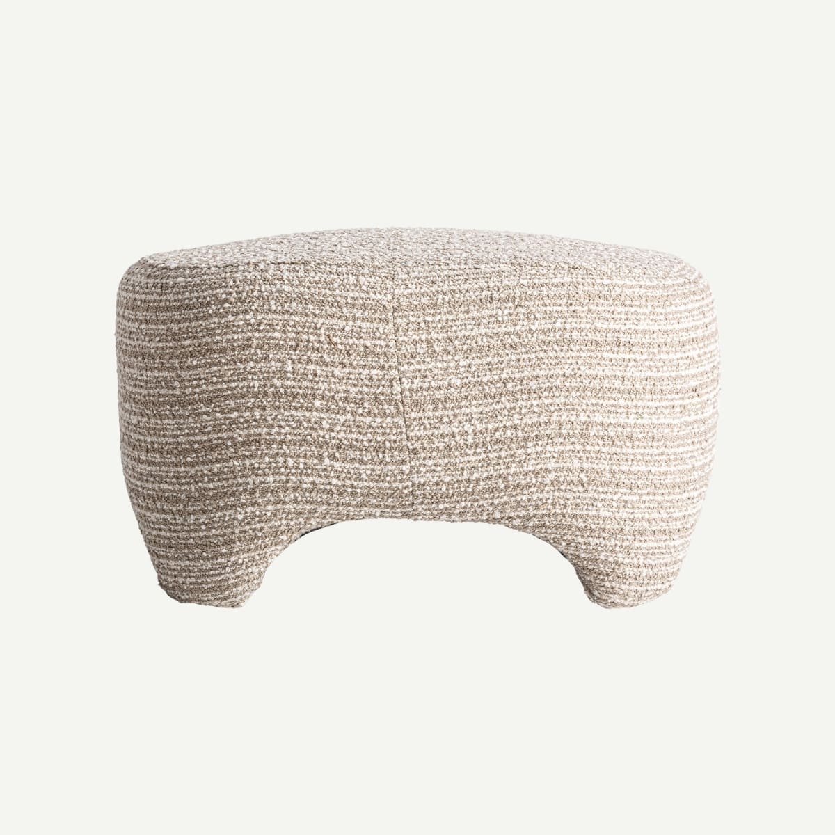 pouf carré en tissu teddy