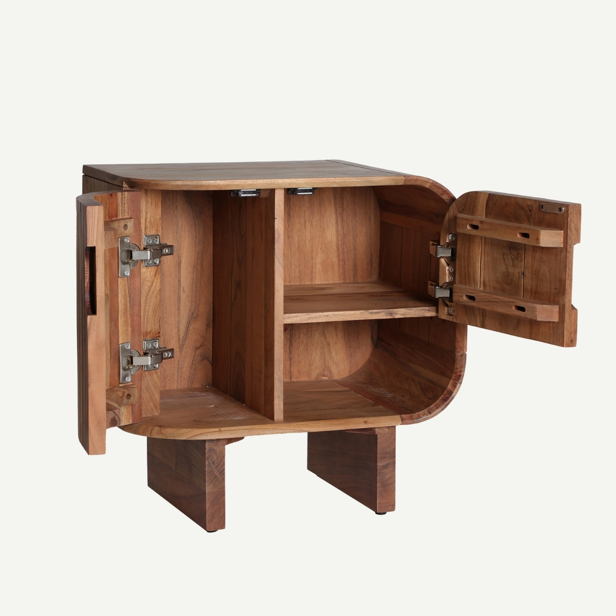 chevet en bois massif avec rangement