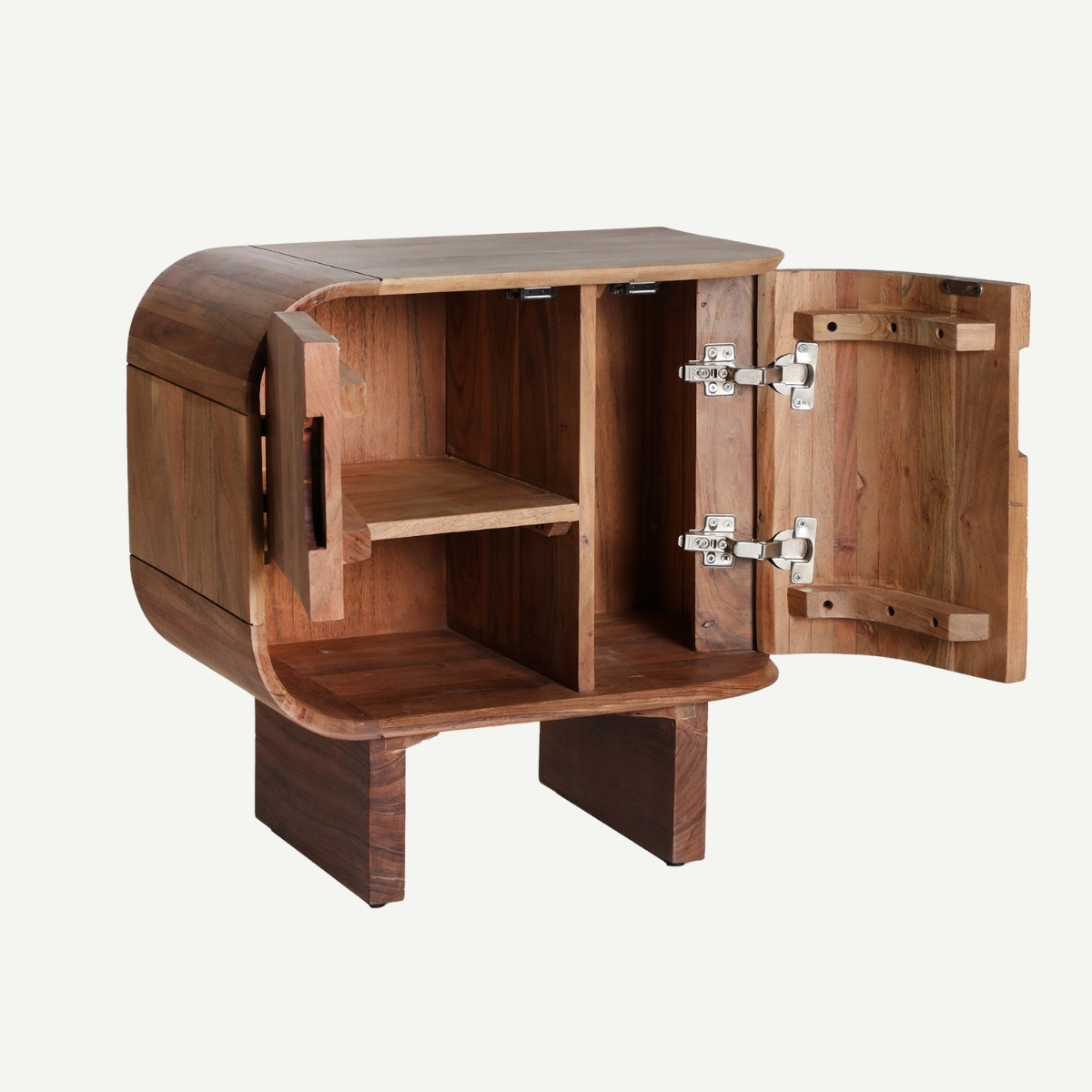 chevet 2 portes et 1 niche