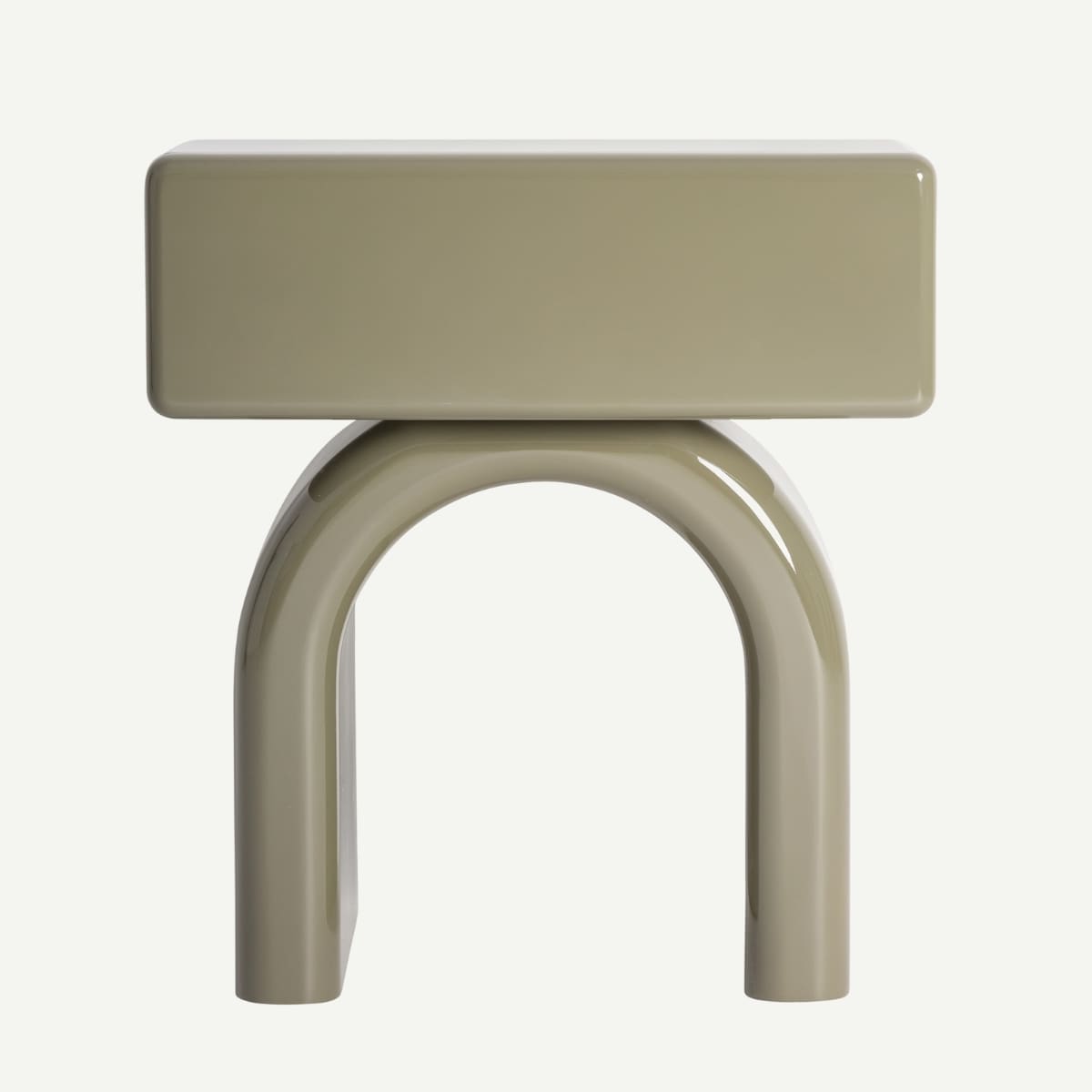 chevet art déco vert laqué