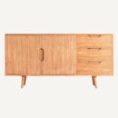 Buffet 160 cm en bois massif de mindi scandinave