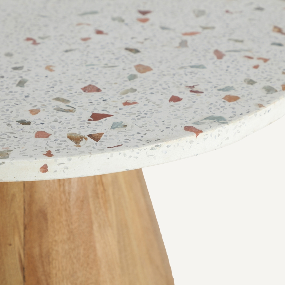 Table basse ronde terrazzo 80 cm YLOUANE – Image 3