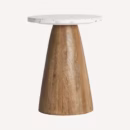 Table d'appoint ronde terrazzo 60 cm YLOUANE