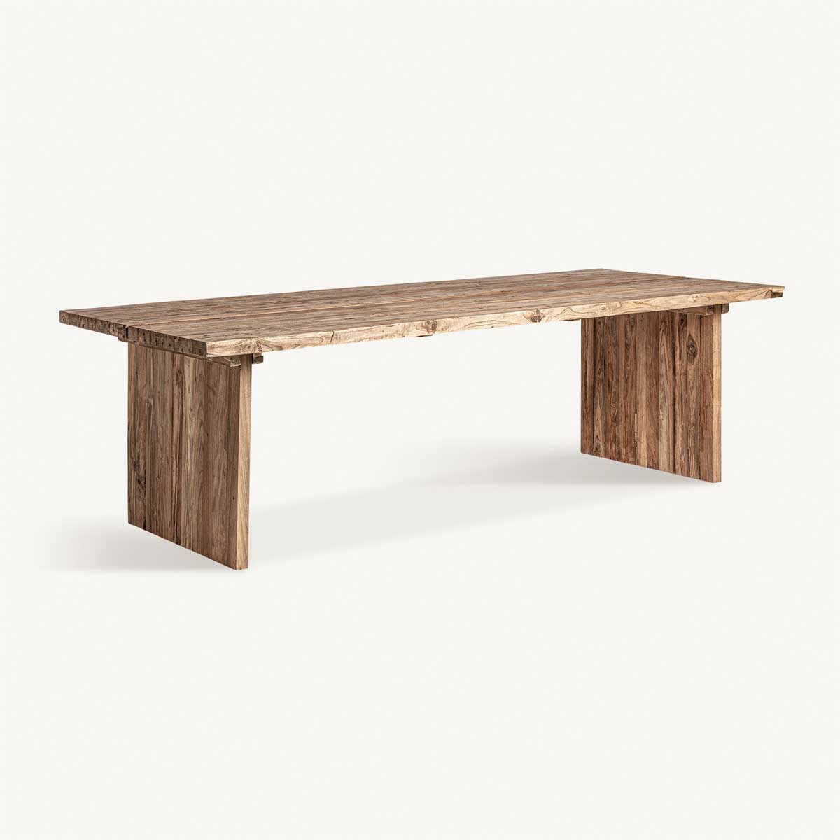 Table de salle à manger en bois de teck massif 260 cm