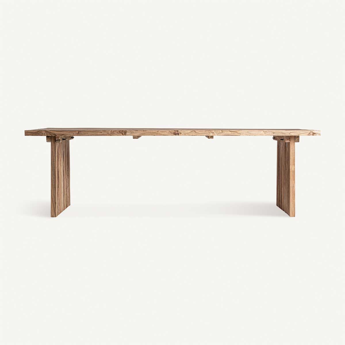 Table de salle à manger en bois de teck massif 260 cm